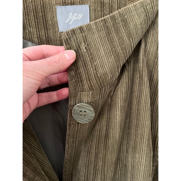 J. Jill Corduroy Jacket in Olive Green Size M - Picture 4 of 7